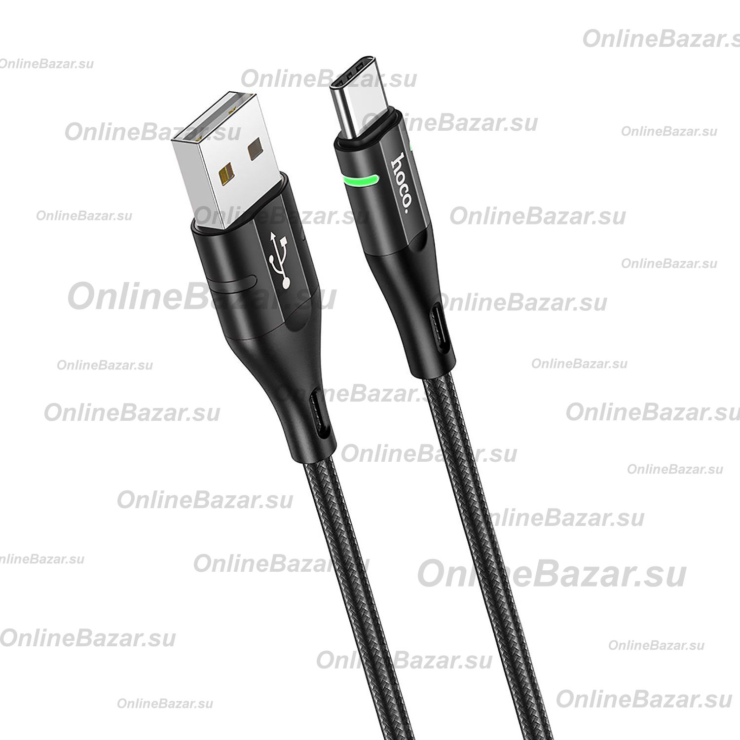 Кабель USB Type-C Hoco U93 (3A/1.2 метра) <черный> ― OnlineBazar.su