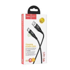 Кабель USB Type-C Hoco U93 (3A/1.2 метра) <черный>