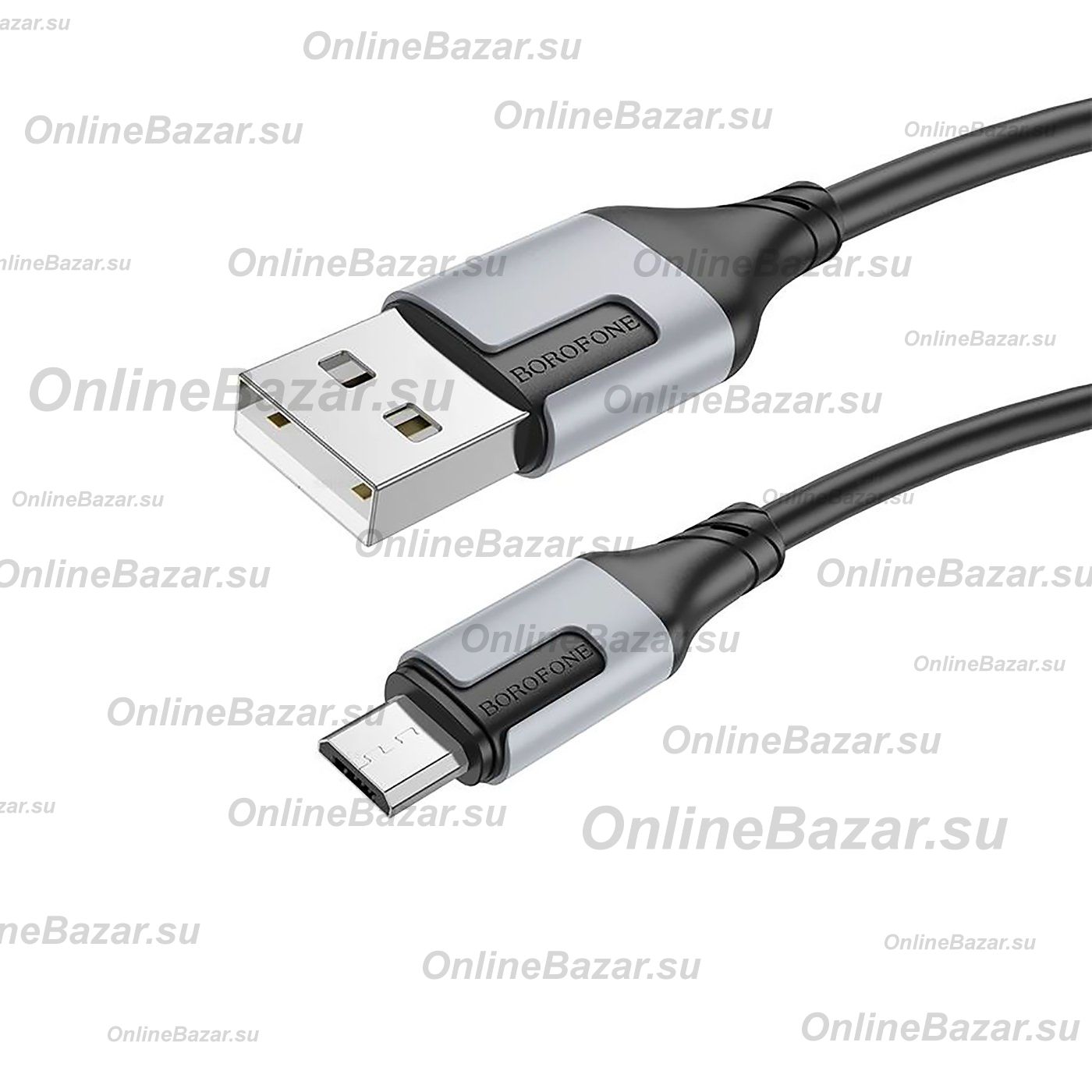 Кабель USB MicroUSB Borofone BX101 (2.4А/1 метр) <черный> ― OnlineBazar.su