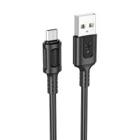 Кабель USB MicroUSB Borofone BX111 (2.4А/1 метр) <черный> ― OnlineBazar.su