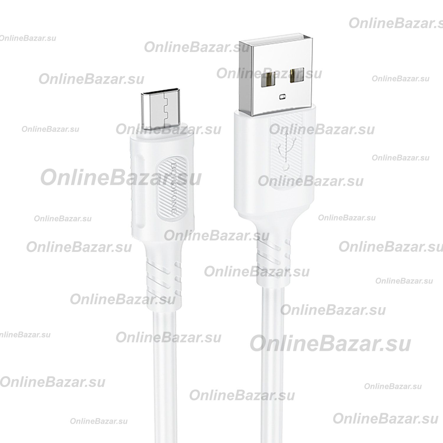 Кабель USB MicroUSB Borofone BX111 (2.4А/1 метр) <белый> ― OnlineBazar.su