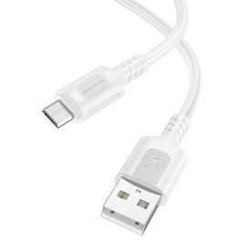 Кабель USB MicroUSB Borofone BX111 (2.4А/1 метр) <белый>