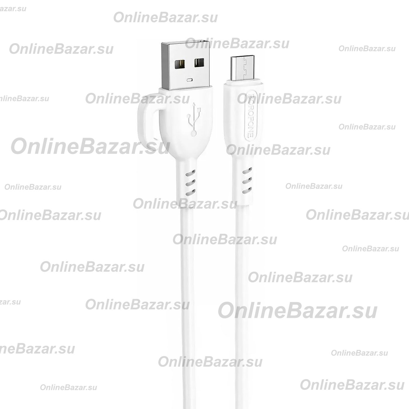 Кабель USB MicroUSB Borofone BX91 (2.4А/1 метр) <белый> ― OnlineBazar.su