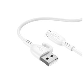 Кабель USB MicroUSB Borofone BX91 (2.4А/1 метр) <белый>