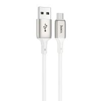 Кабель USB MicroUSB Hoco X66 (2.4А/1 метр) <белый> ― OnlineBazar.su