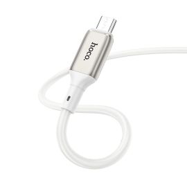 Кабель USB MicroUSB Hoco X66 (2.4А/1 метр) <белый>