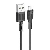Кабель USB MicroUSB Hoco X83 (2.4А/1 метр) <черный> ― OnlineBazar.su
