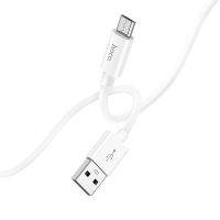 Кабель USB MicroUSB Hoco X87 (2.4А/1 метр) <белый> ― OnlineBazar.su