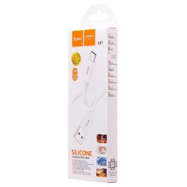 Кабель USB MicroUSB Hoco X87 (2.4А/1 метр) <белый>