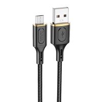 Кабель USB MicroUSB Hoco X95 (2.4А/1 метр) <черный> ― OnlineBazar.su