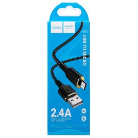 Кабель USB MicroUSB Hoco X95 (2.4А/1 метр) <черный>
