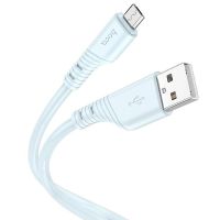 Кабель USB MicroUSB Hoco X97 (2.4А/1 метр) <голубой> ― OnlineBazar.su