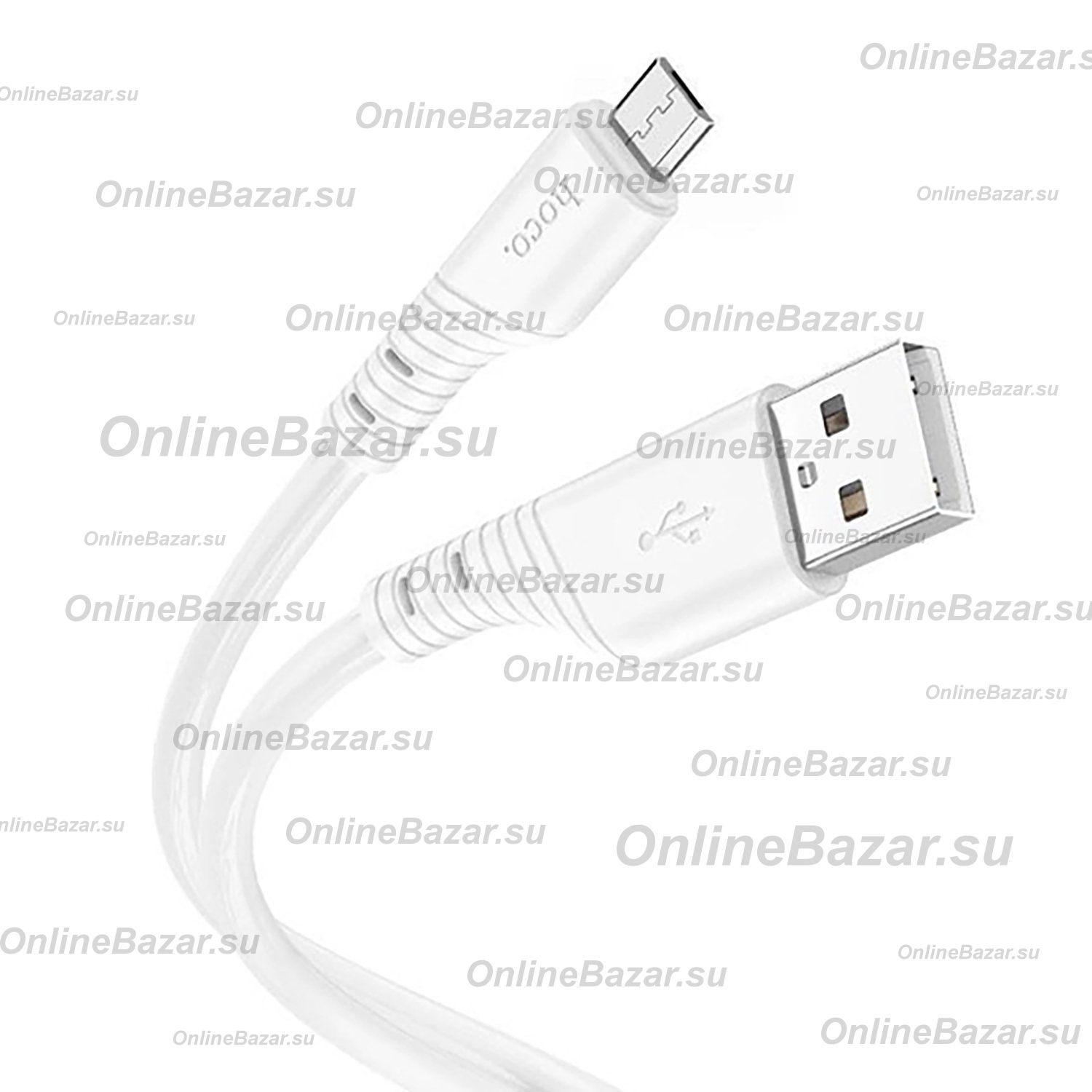 Кабель USB MicroUSB Hoco X97 (2.4А/1 метр) <белый> ― OnlineBazar.su