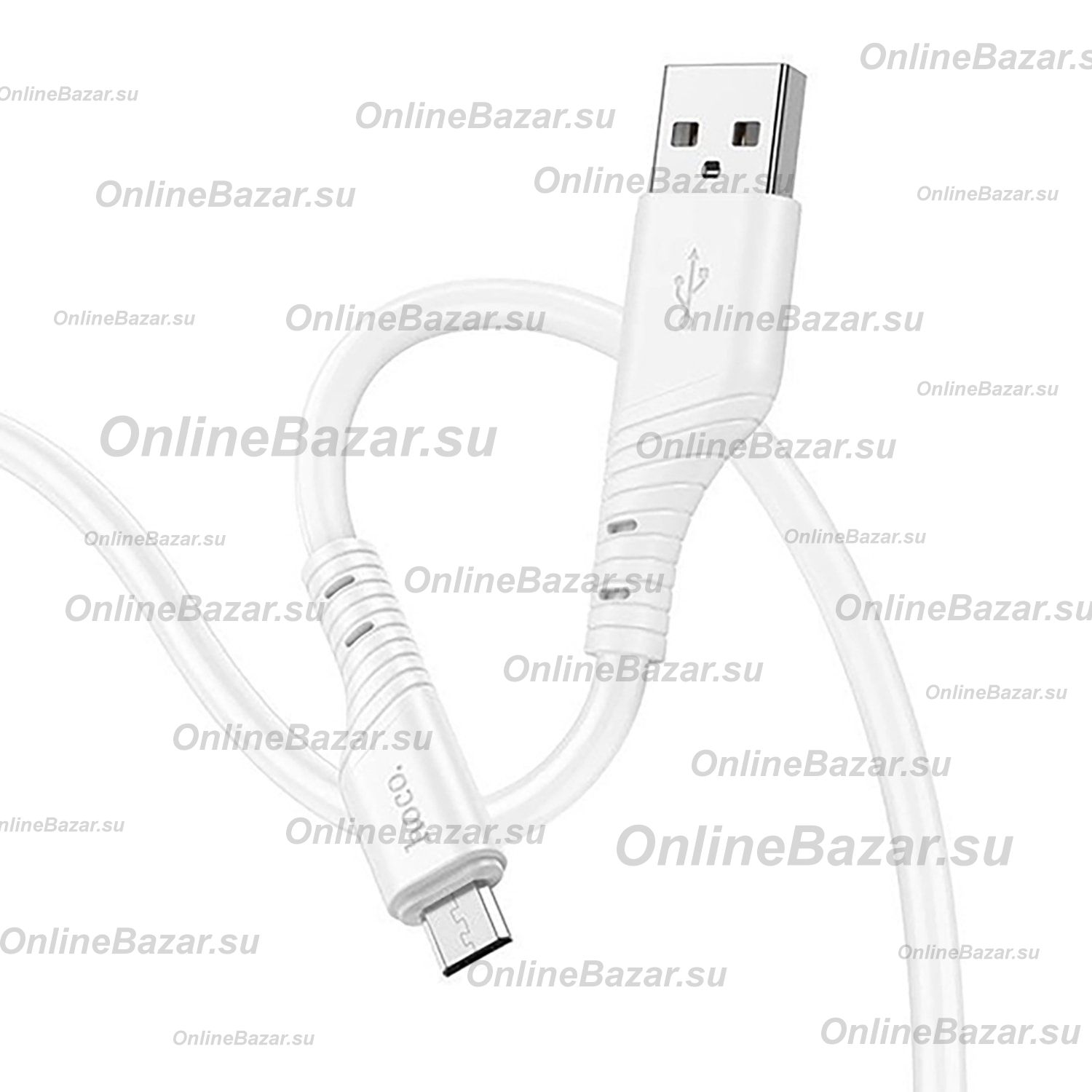 Кабель USB MicroUSB Hoco X97 (2.4А/1 метр) <белый> ― OnlineBazar.su