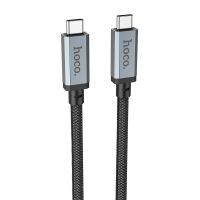 Кабель USB-C Type-C Hoco US05 (100W/5A/2 метра) <черный> ― OnlineBazar.su