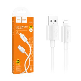 Кабель USB Apple Lightning Hoco X107 (1 метр) <белый>