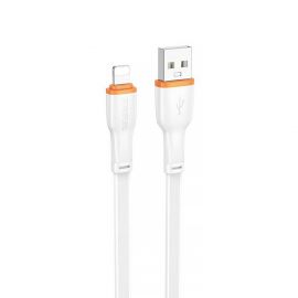 Кабель USB Apple iPhone Lightning Borofone BX118 (2.4A) <белый>