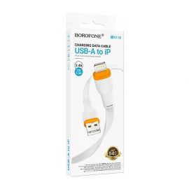 Кабель USB Apple iPhone Lightning Borofone BX118 (2.4A) <белый>