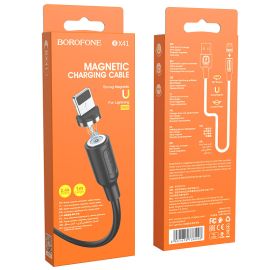 Кабель USB Apple iPhone Lightning Borofone BX41 <черный>
