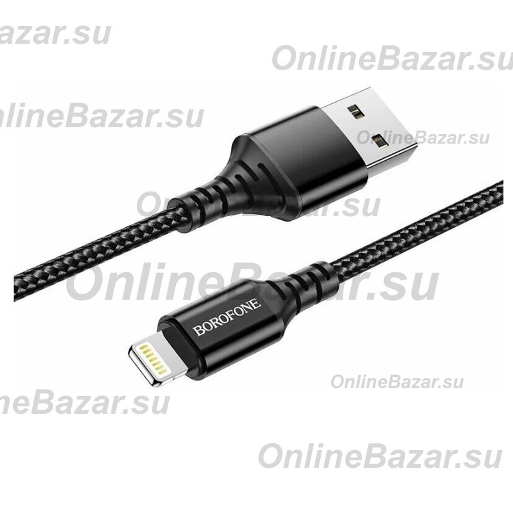 Кабель USB Apple iPhone Lightning Borofone BX54 <черный> ― OnlineBazar.su