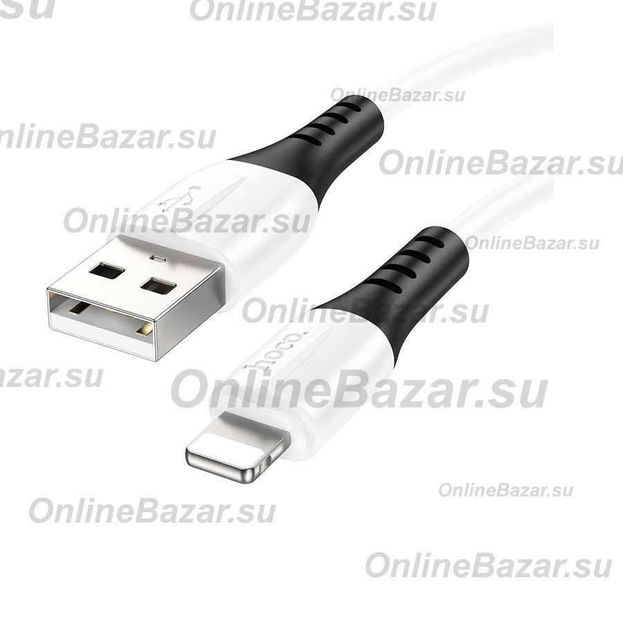 Кабель USB Apple iPhone Lightning Hoco X82 <белый> ― OnlineBazar.su