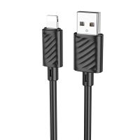 Кабель USB Apple iPhone Lightning Hoco X88 <черный> ― OnlineBazar.su