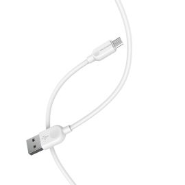 Кабель USB MicroUSB Borofone BX14 (1 метр) <белый>