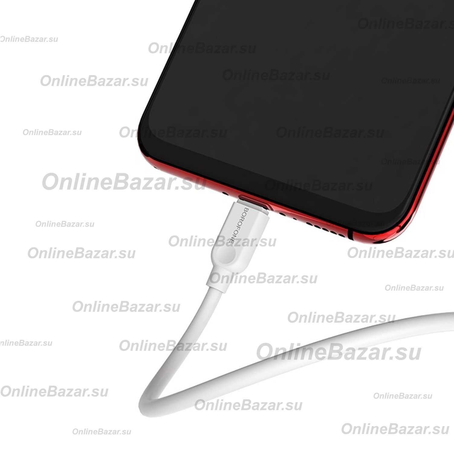 Кабель USB MicroUSB Borofone BX14 (3 метра) <белый> ― OnlineBazar.su