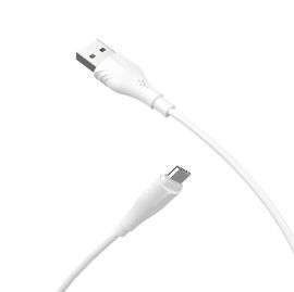Кабель USB MicroUSB Borofone BX18 (2 метра) <белый>