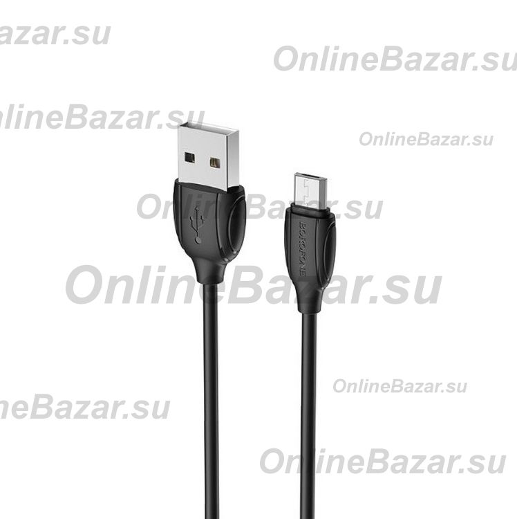 Кабель USB MicroUSB Borofone BX19 <черный> ― OnlineBazar.su