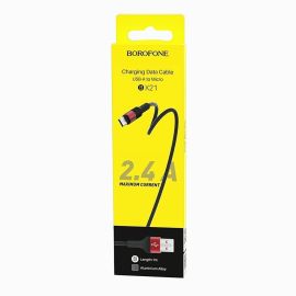 Кабель USB MicroUSB Borofone BX21 <красный>