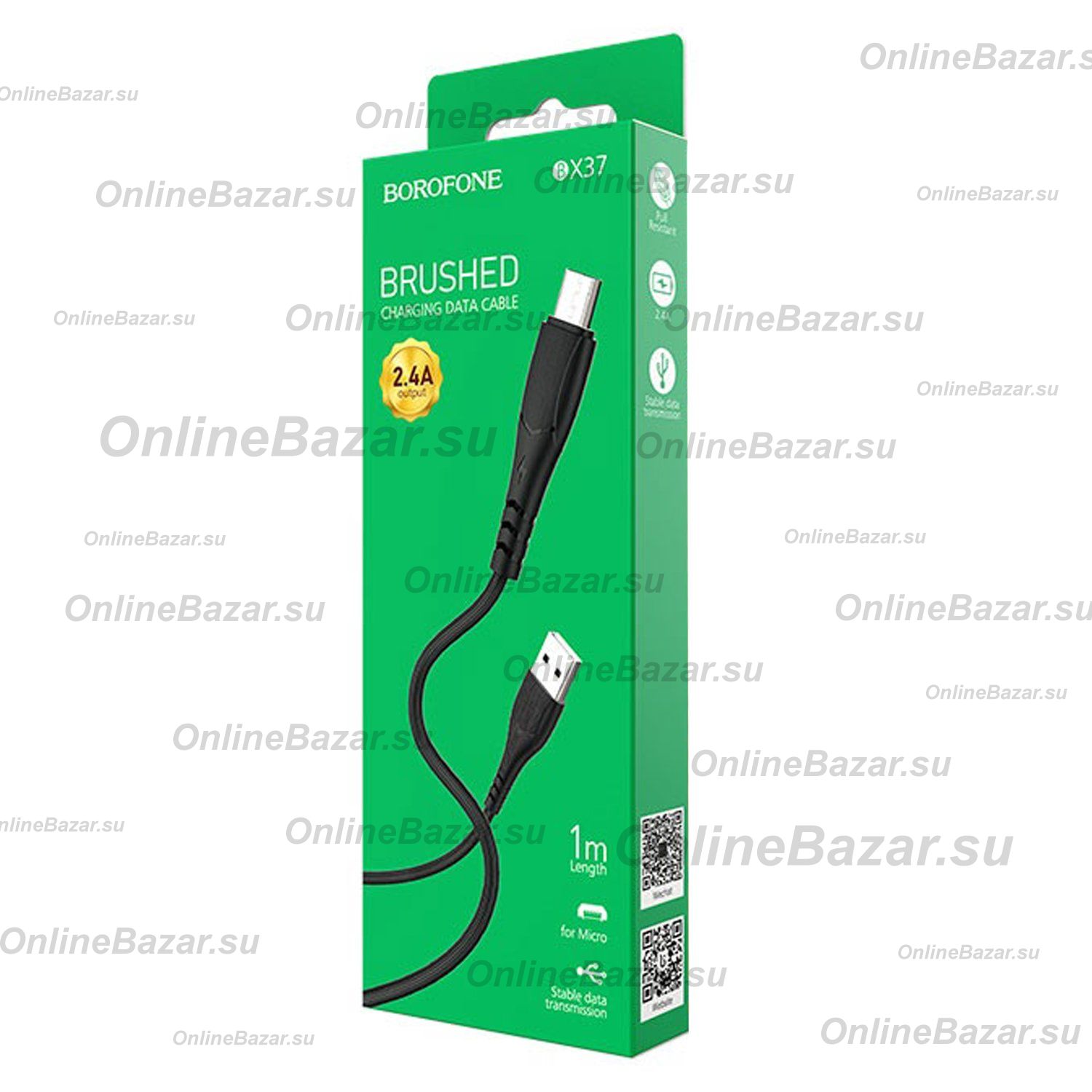 Кабель USB MicroUSB Borofone BX37 <черный> ― OnlineBazar.su