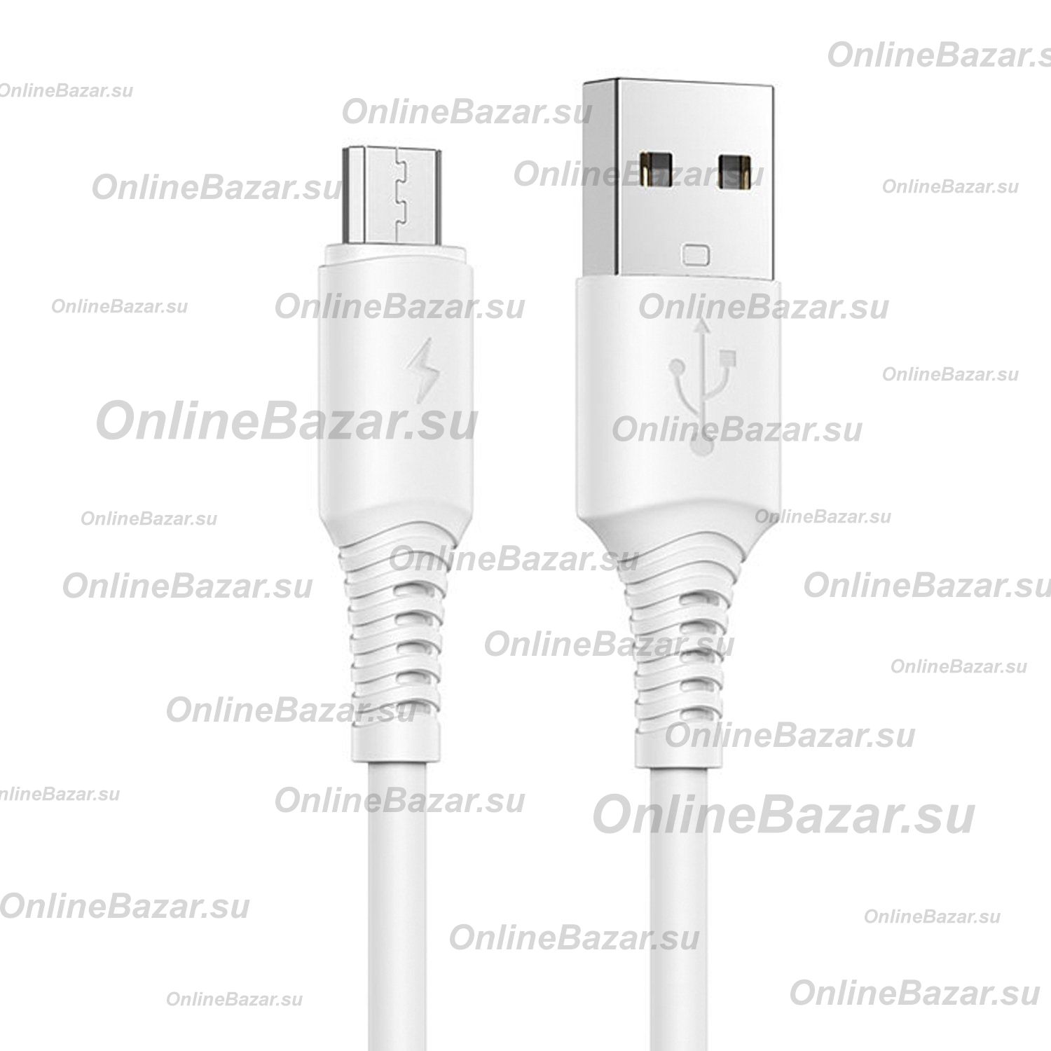 Кабель USB MicroUSB Borofone BX47 <белый> ― OnlineBazar.su