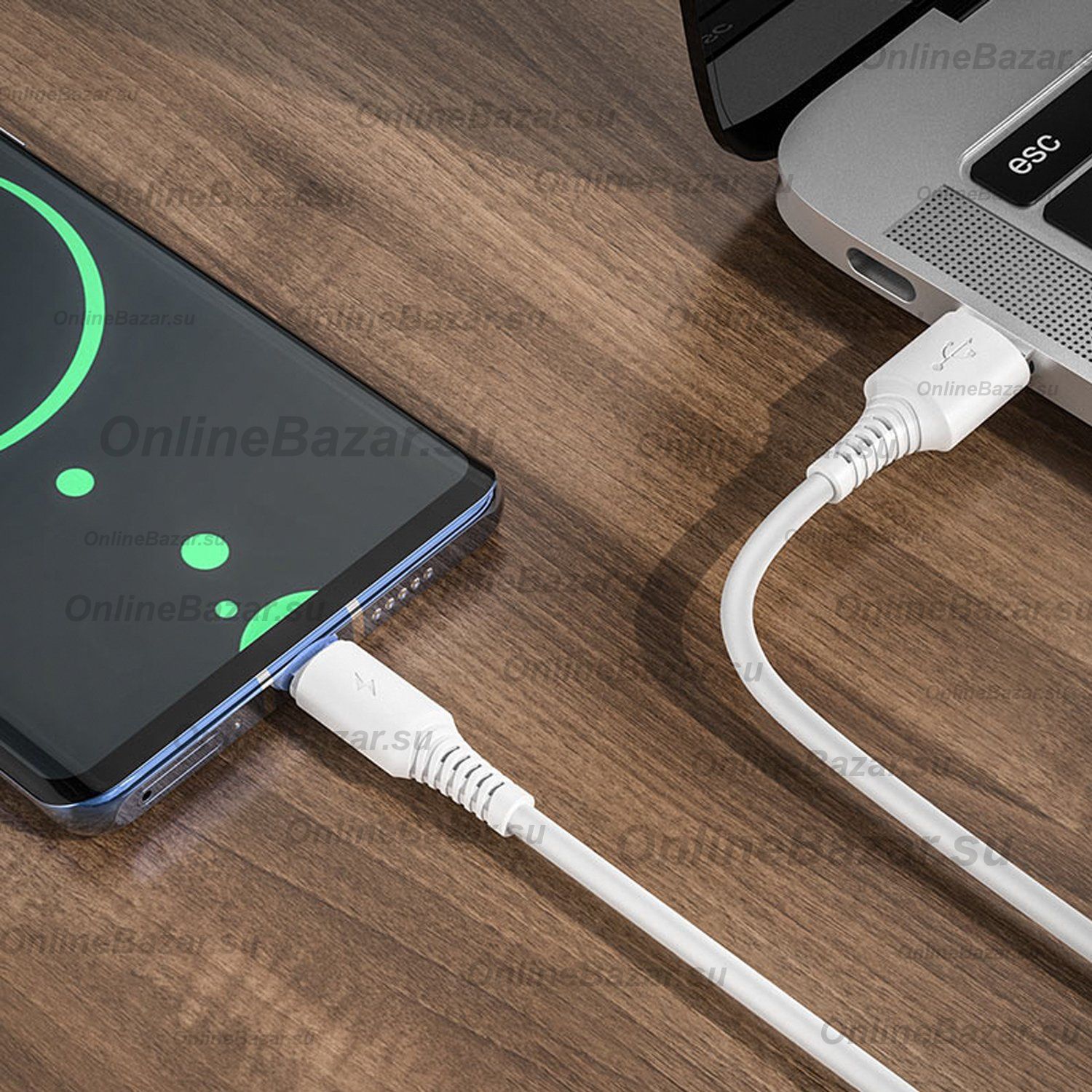Кабель USB MicroUSB Borofone BX47 <белый> ― OnlineBazar.su