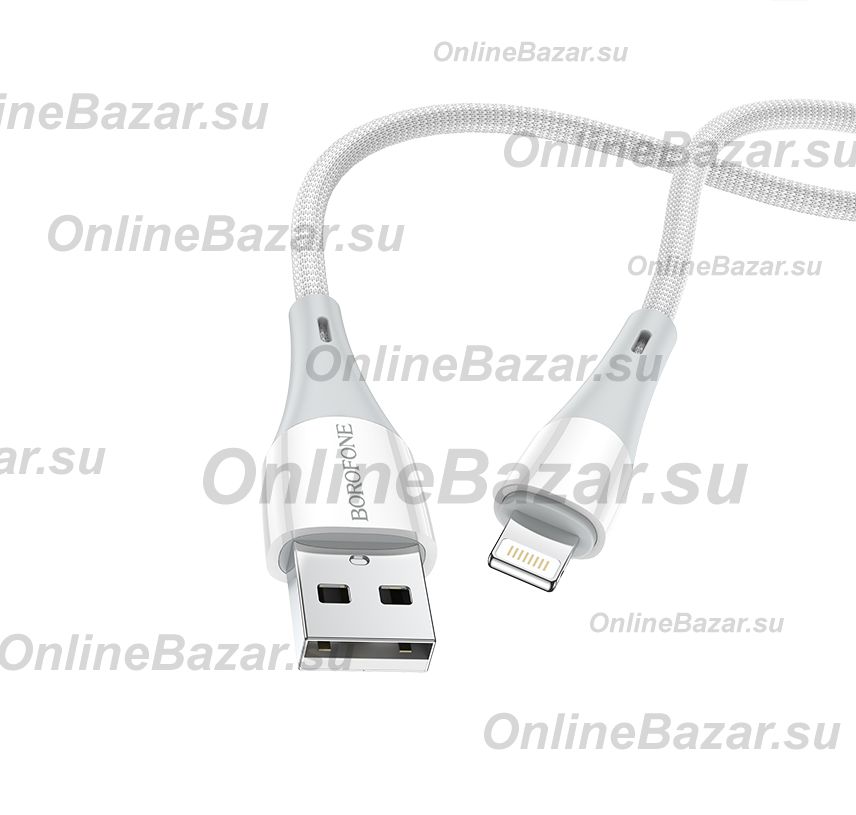 Кабель USB MicroUSB Borofone BX60 <белый> ― OnlineBazar.su