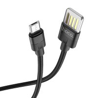 Кабель USB MicroUSB Hoco U55 <черный> ― OnlineBazar.su