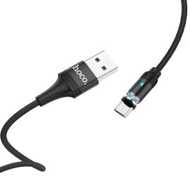 Кабель USB MicroUSB Hoco U76 <черный>