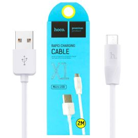Кабель USB MicroUSB Hoco X1 (2 м.) <белый>