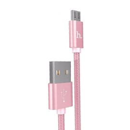 Кабель USB MicroUSB Hoco X2 <розовый>