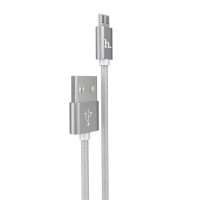 Кабель USB MicroUSB Hoco X2 <серый> ― OnlineBazar.su