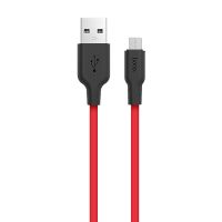 Кабель USB MicroUSB Hoco X21 <красный> ― OnlineBazar.su