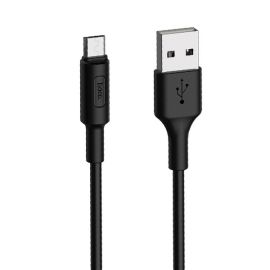 Кабель USB MicroUSB Hoco X25 <черный>
