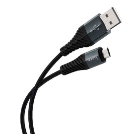 Кабель USB MicroUSB Hoco X38 (1 метр) <черный>