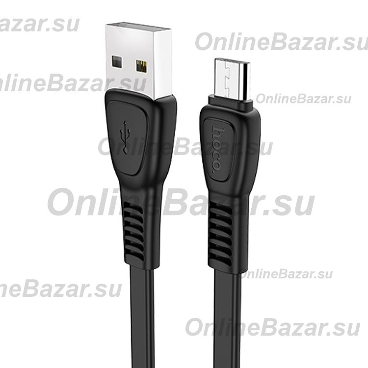 Кабель USB MicroUSB Hoco X40 (2.4А/1 метр) <черный> ― OnlineBazar.su