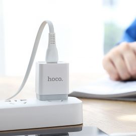 Кабель USB MicroUSB Hoco X40 (2.4А/1 метр) <белый>