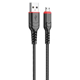Кабель USB MicroUSB Hoco X59 (2.4A/1 метр) <черный>