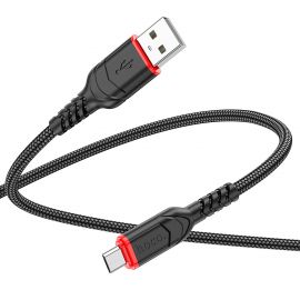 Кабель USB MicroUSB Hoco X59 (2.4A/1 метр) <черный>