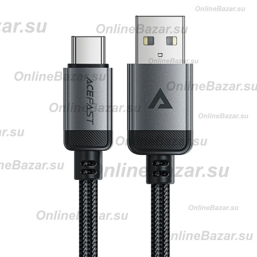 Кабель USB Type-C Acefast C20-04 (3A/1.2 метра) <черный> ― OnlineBazar.su