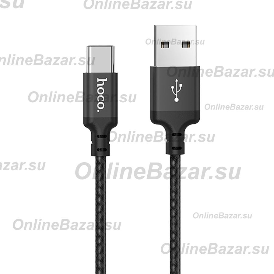Кабель USB Type-C Hoco X14 (2 метра) <черный> ― OnlineBazar.su