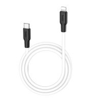 Кабель USB-C Apple iPhone Lightning Hoco X21 Plus (1 метр) <белый> ― OnlineBazar.su